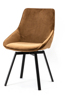 Brown Velvet Dining Chairs (2) | By-Boo Beau | Oroatrade.com