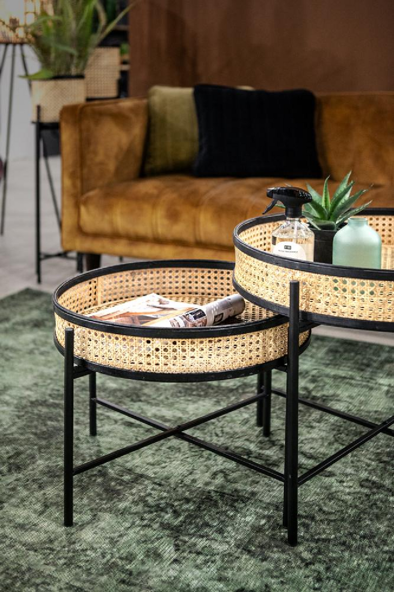 Round Rattan Coffee Table (L) | By-Boo Chariot | OROA TRADE