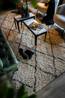 Natural & Black Diamond Rug | By-Boo Rox | Oroatrade.com