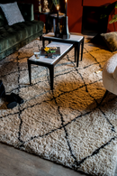 Natural & Black Diamond Rug | By-Boo Rox | Oroatrade.com