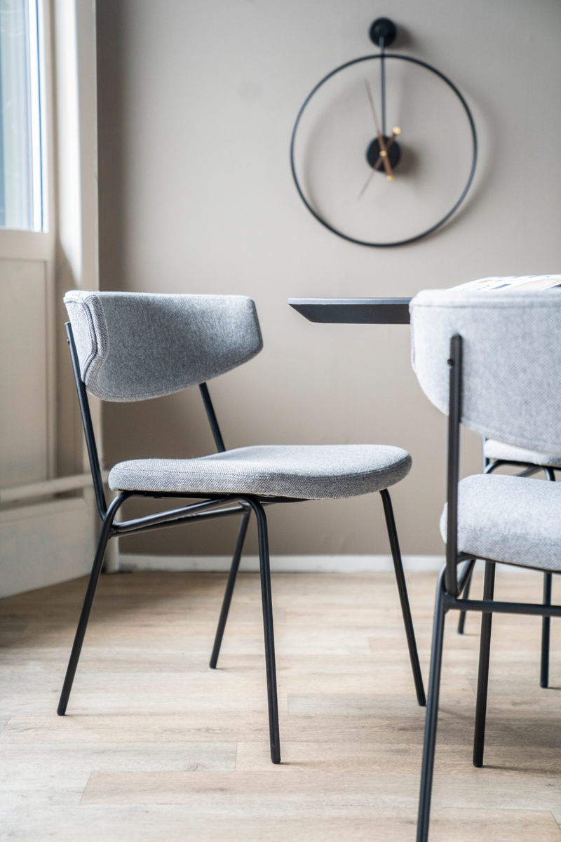Gray Upholstered Dining Chairs (2) | By-Boo Crockett | Oroatrade.com