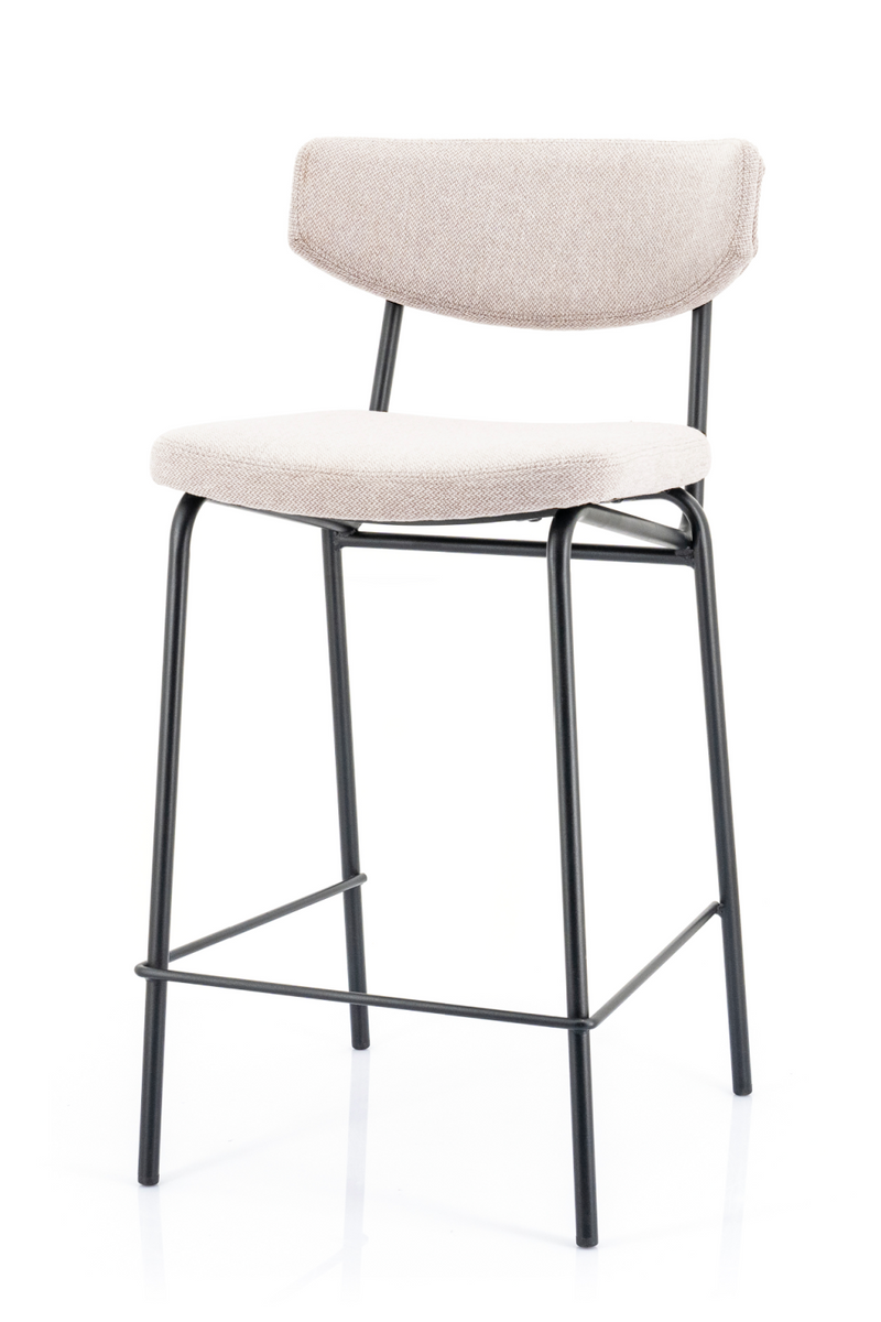 Taupe Upholstered Barstools (2) | By-Boo Crockett | Oroatrade.com