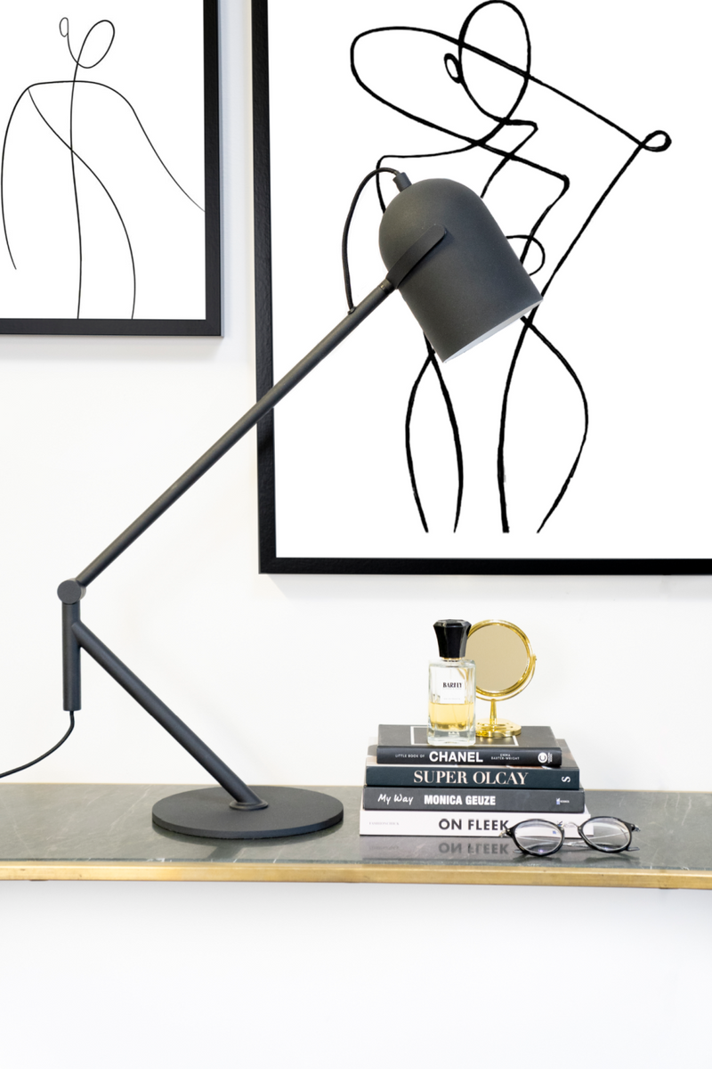 Black Swing Arm Desk Lamp | By-Boo Sleek | Oroatrade.com