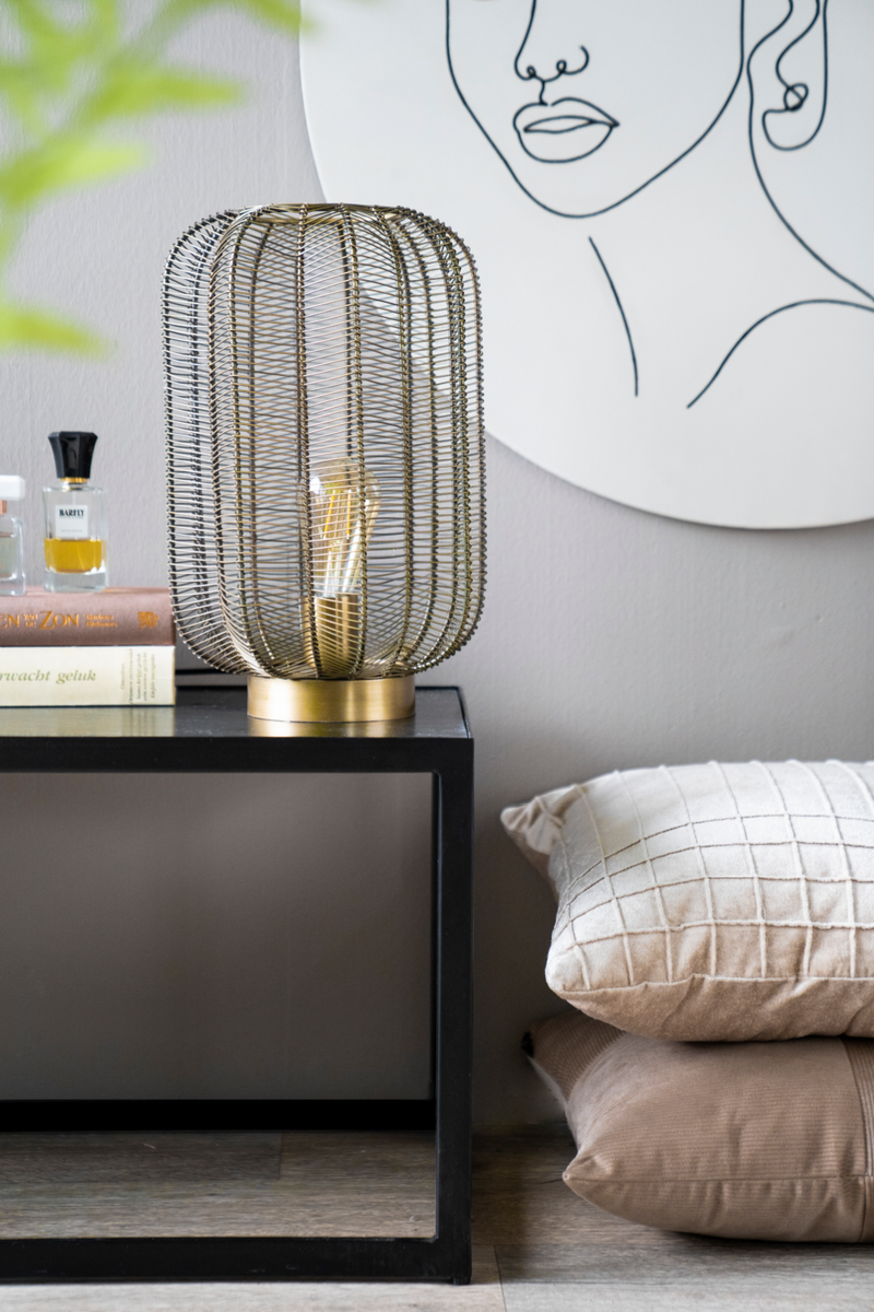 Bronze Metal Table Lamp | By-Boo Carbo | Oroatrade.com
