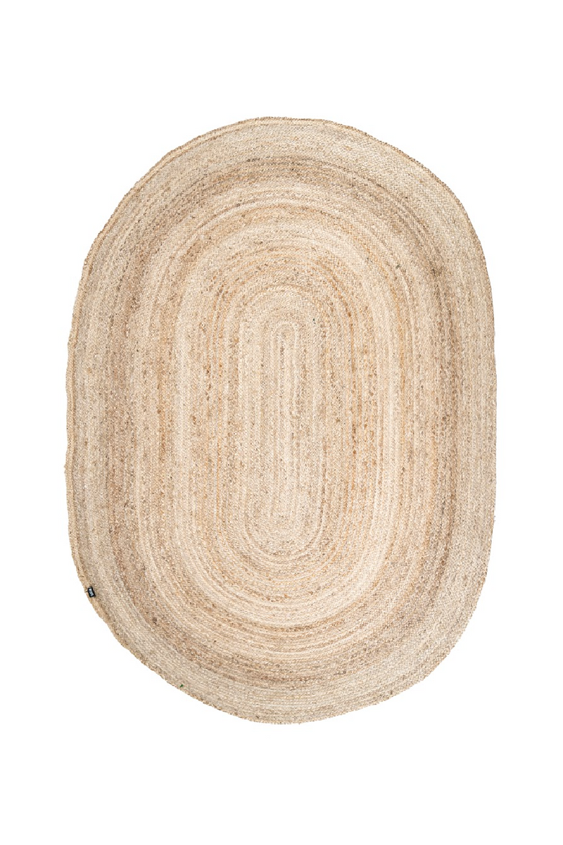 Natural Jute Oval Carpet 6'5" x 9'5" | By-Boo  | Oroatrade.com