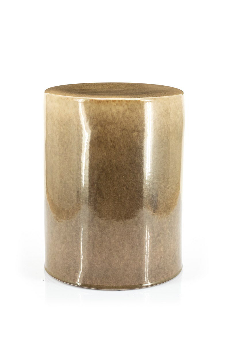 Taupe Ombre Glazed Side Table | By-Boo Dainty | Oroatrade.com