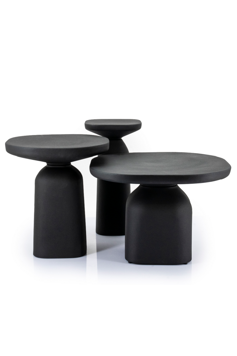 Black Aluminum Side Table | By-Boo Squand | Oroatrade.com