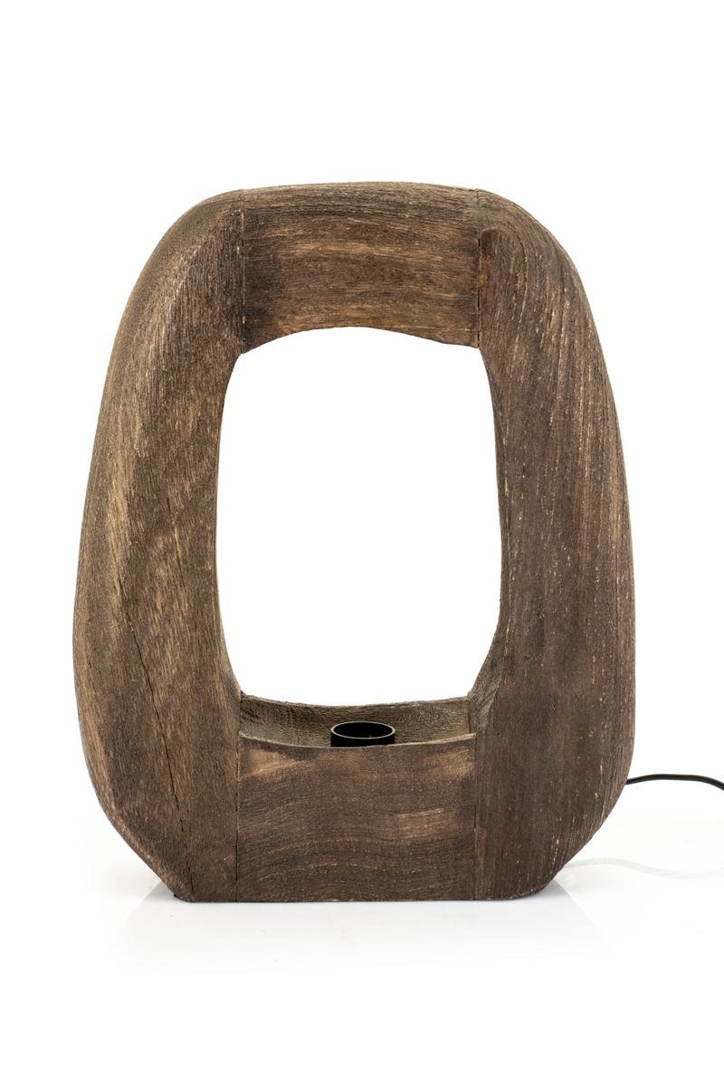 Brown Wooden Table Lamp | By-Boo Gibs | Oroatrade.com