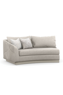 Gray Quilted Curve Loveseat | Caracole Fanciful | Oroatrade.com