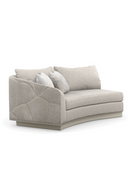 Gray Quilted Curve Loveseat | Caracole Fanciful | Oroatrade.com
