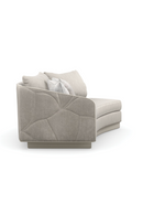 Gray Quilted Curve Loveseat | Caracole Fanciful | Oroatrade.com