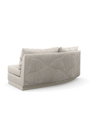 Gray Quilted Curve Loveseat | Caracole Fanciful | Oroatrade.com