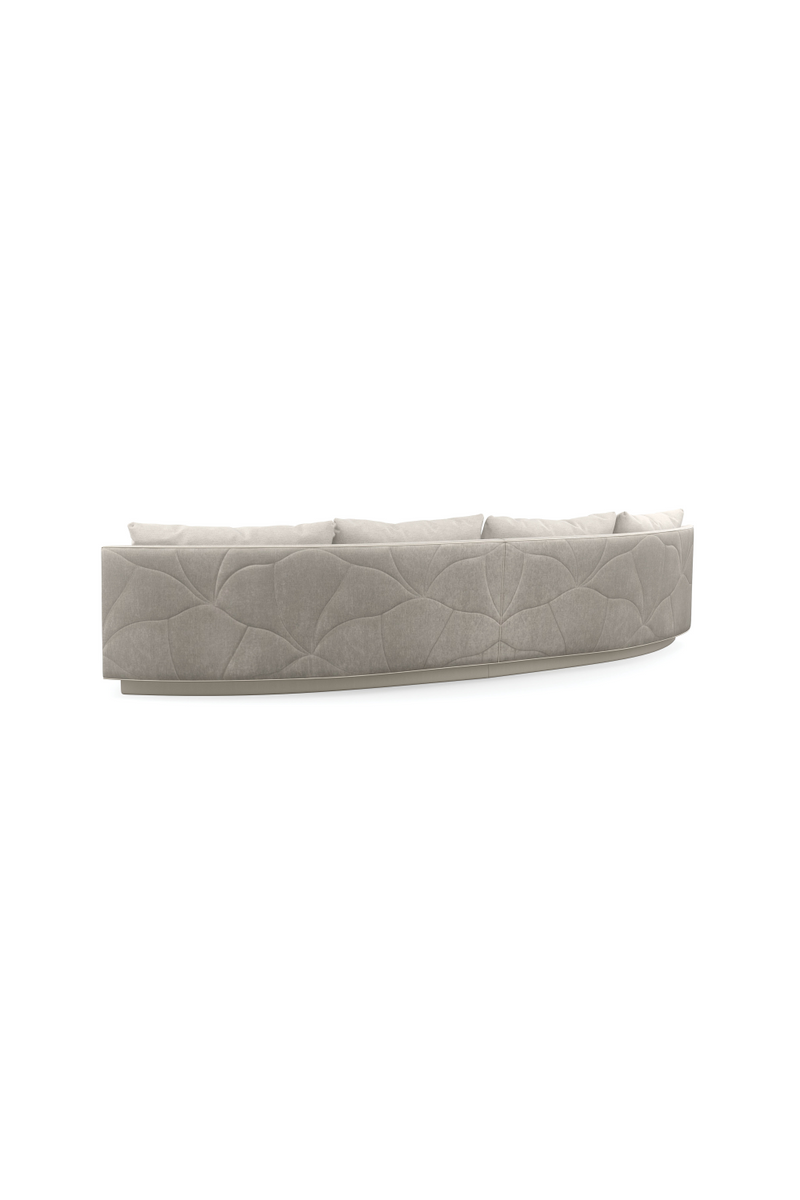 Gray Quilted Curve Loveseat | Caracole Fanciful | Oroatrade.com