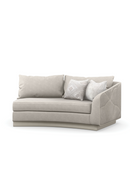 Gray Quilted Curve Loveseat | Caracole Fanciful | Oroatrade.com