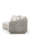 Gray Quilted Curve Loveseat | Caracole Fanciful | Oroatrade.com