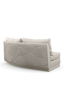 Gray Quilted Curve Loveseat | Caracole Fanciful | Oroatrade.com