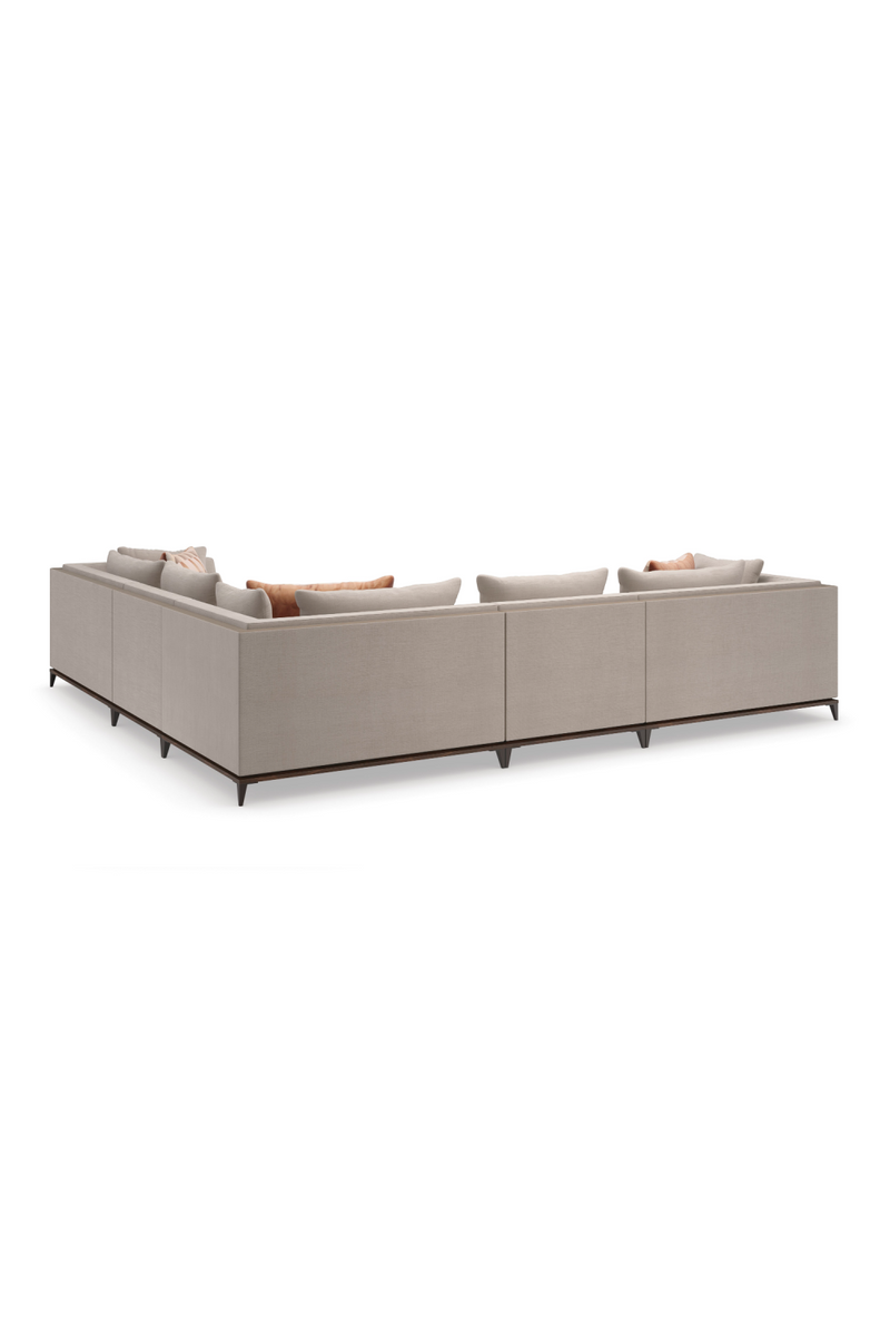 Taupe Modern Sectional Sofa | Caracole Archipelago | Oroatrade.com
