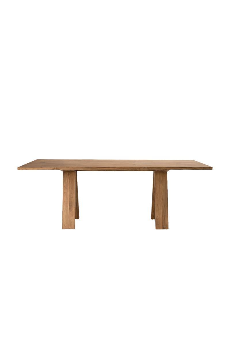 V-Shaped Legs Wooden Dining Table | Dareels Dareels Batu | OROA TRADE