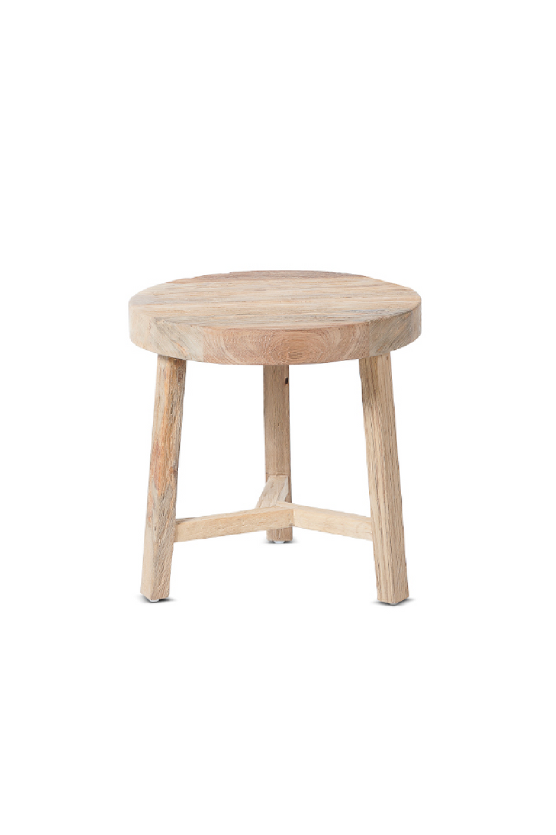 Natural Teak Round Side Table | Dareels Kyro | Oroatrade.com