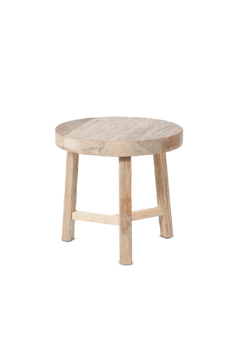 Natural Teak Round Side Table | Dareels Kyro | Oroatrade.com