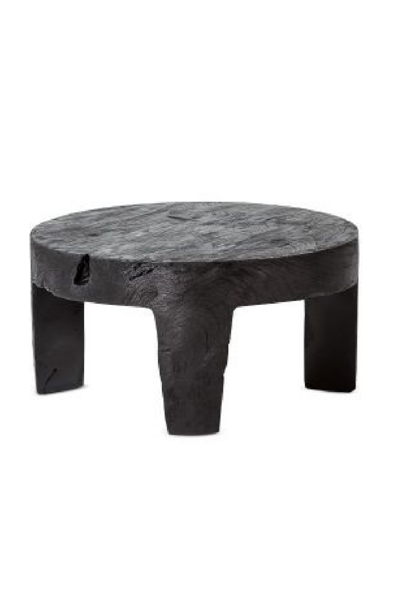 Black Suar Wood Side Table | Dareels Rivia | OROA TRADE