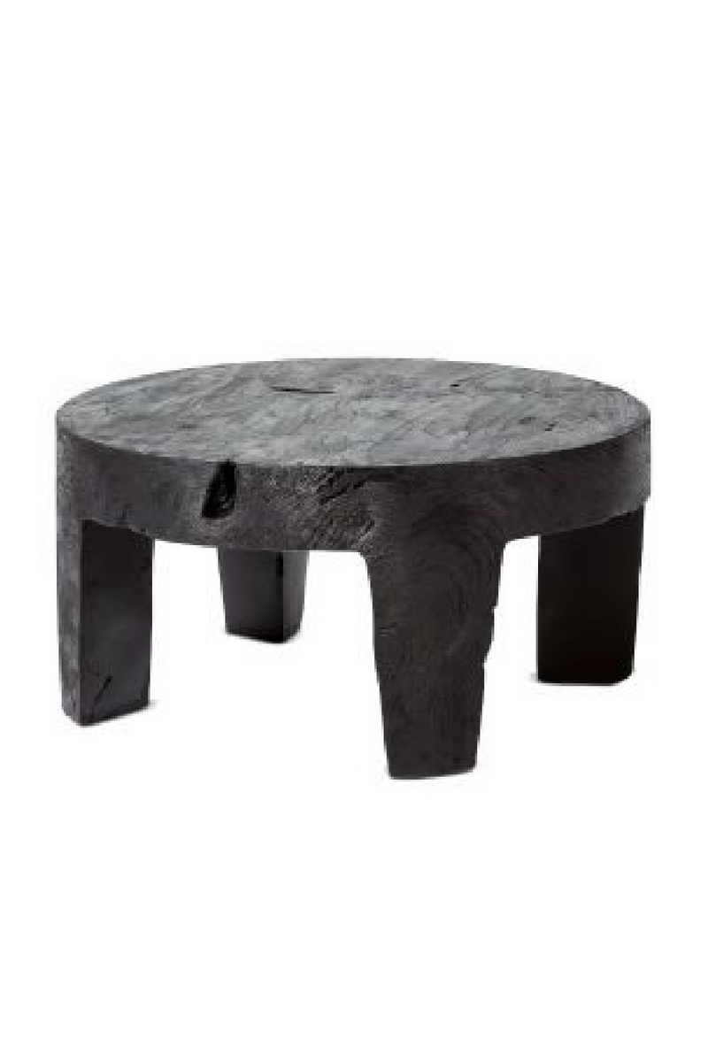 Black Suar Wood Side Table | Dareels Rivia | OROA TRADE