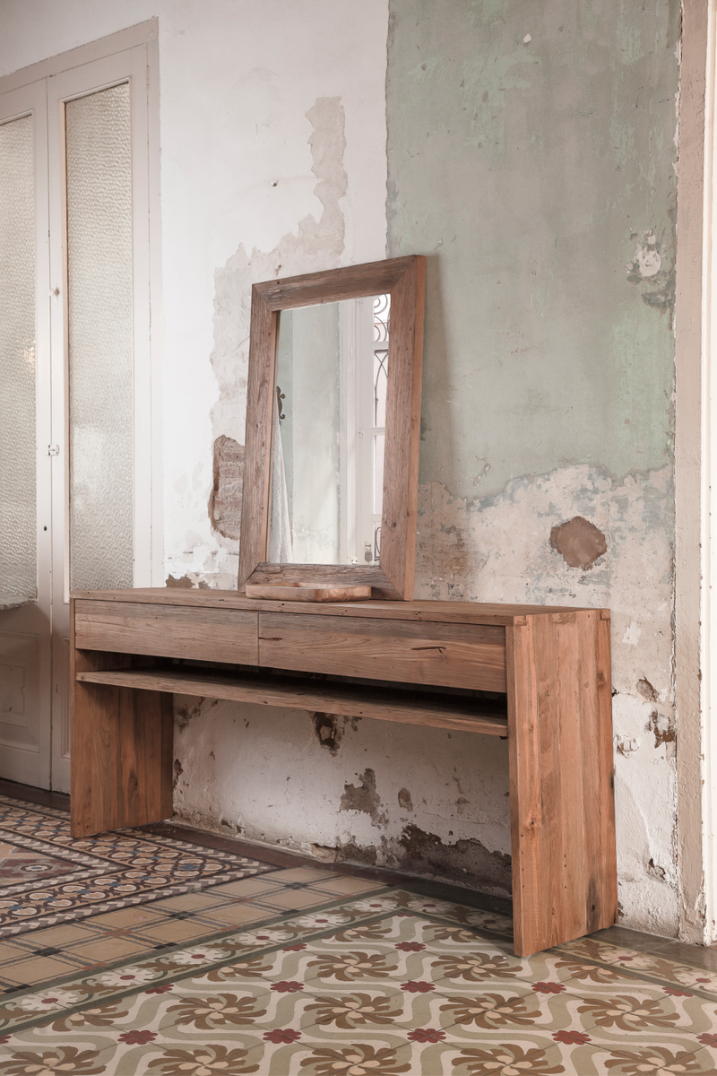 Natural Solid Teak Console Table | Dareels Erosi | Oroatrade.com.