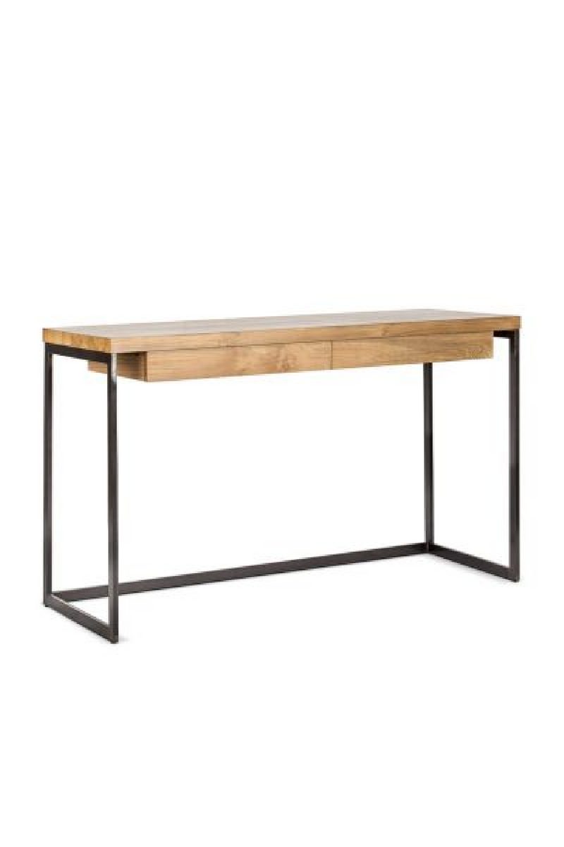 Solid Teak Desk w/ Drawers | Dareels Three | OROA TRADE