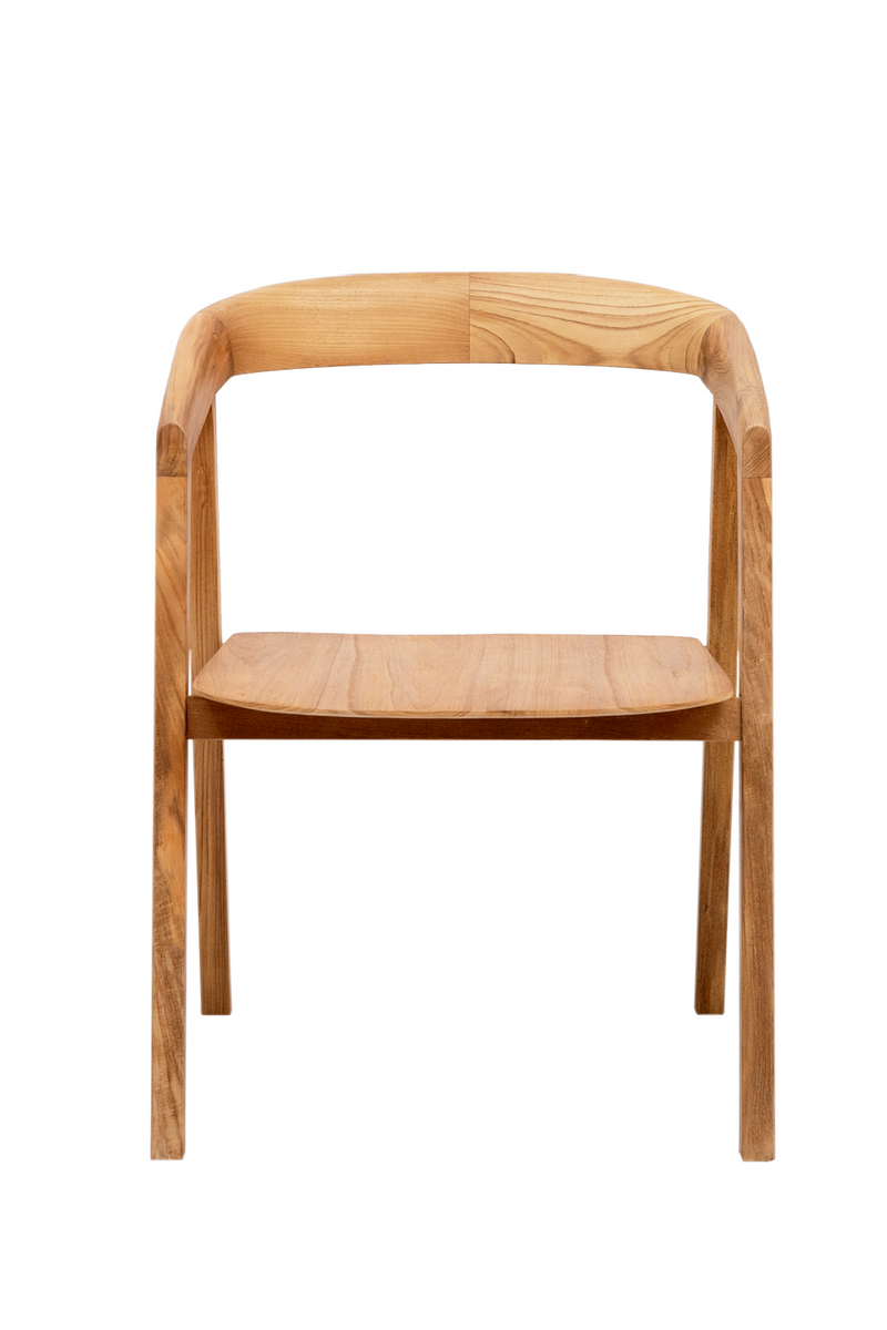 Teak Curved Back Chair | Dareels Arc | Oroatrade.com