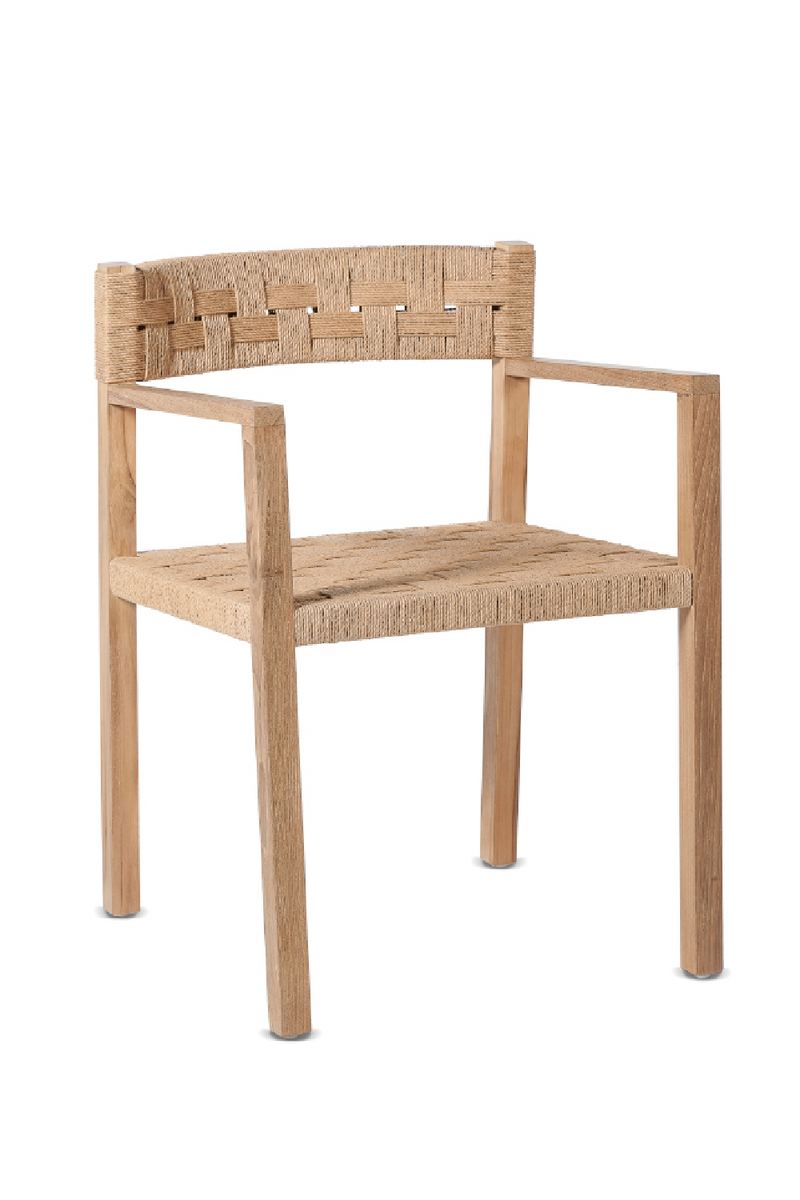 Teak Woven Cord Armchair | Dareels Cora Woven Cord Chair | Dareels | Oroatrade.com.