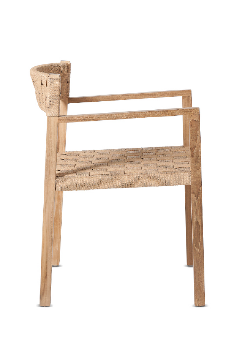 Teak Woven Cord Armchair | Dareels Cora Woven Cord Chair | Dareels | Oroatrade.com.