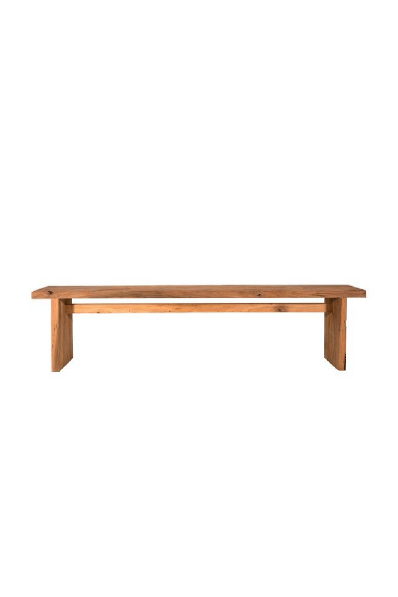 Natural Solid Teak Bench | Dareels Rail | OROA TRADE