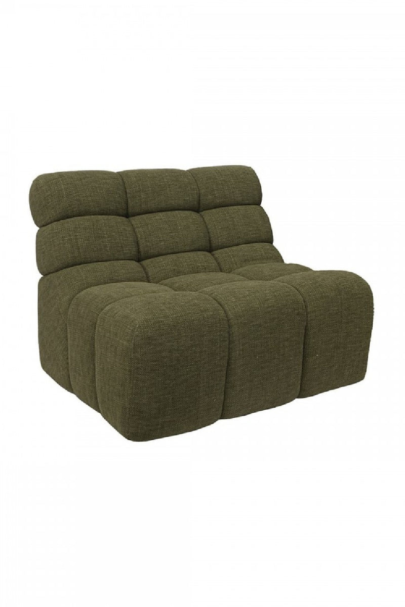 Green Quilted Sofa | Dareels Chopin | Woodfurniture.com 