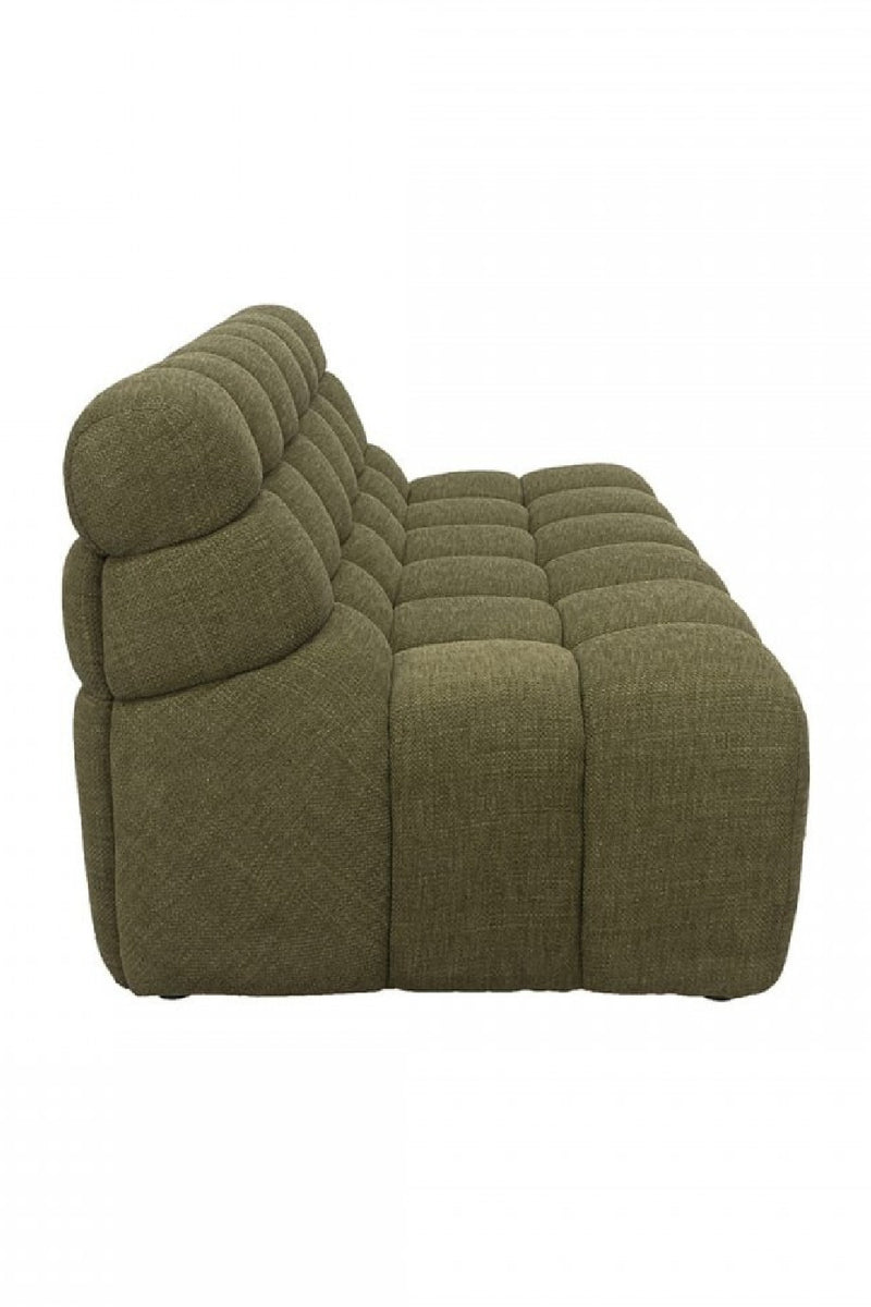 Green Quilted Sofa | Dareels Chopin | Woodfurniture.com 