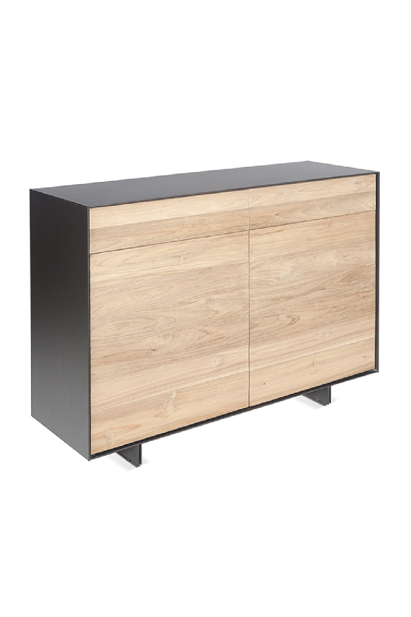 Solid Teak Sideboard in Iron Frame | Dareels Geox | Oroatrade.com.