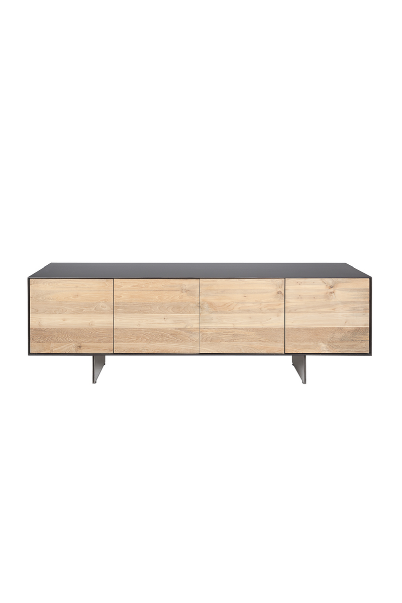 Solid Teak Sideboard in Iron Frame | Dareels Geox | Oroatrade.com.