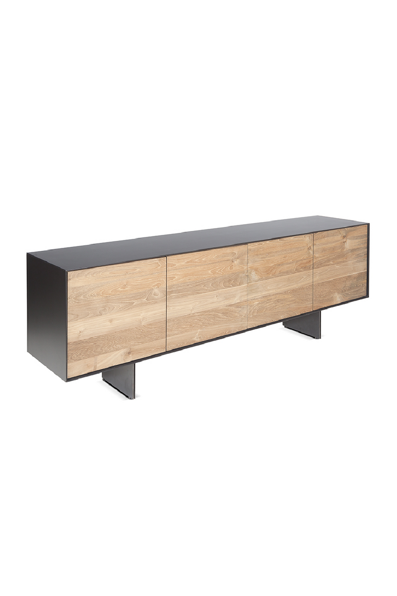 Solid Teak Sideboard in Iron Frame | Dareels Geox | Oroatrade.com.