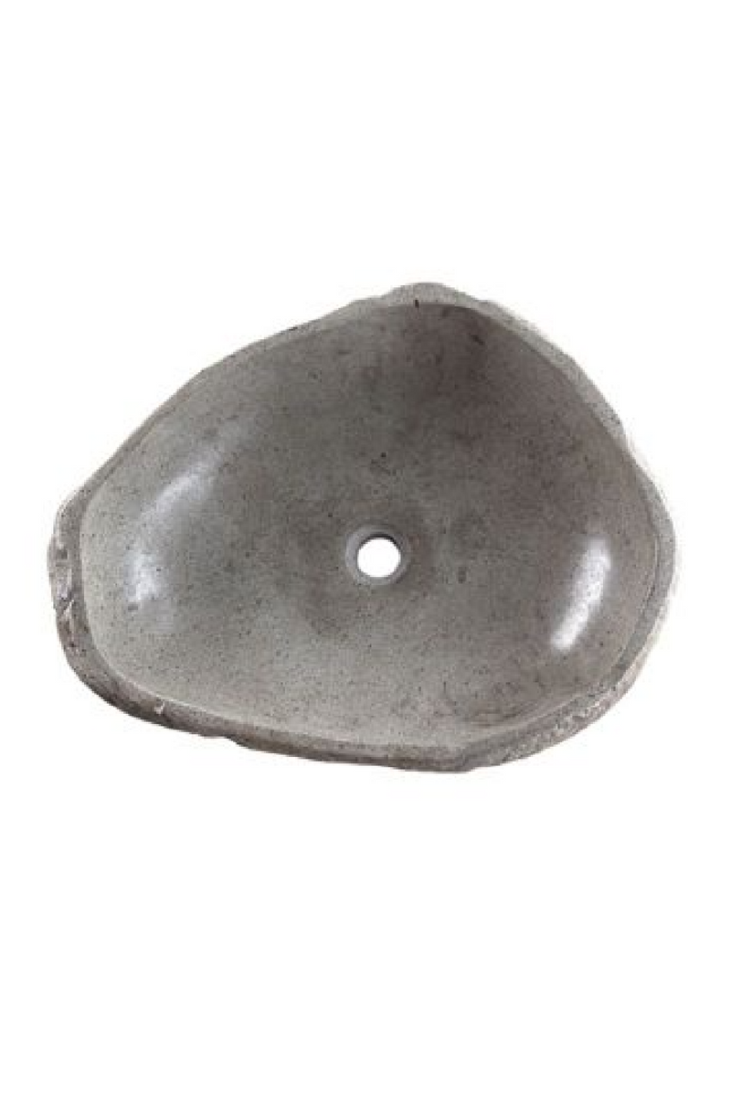 River Stone Abstract Shape Sink | Dareels Glaz | OROA TRADE!