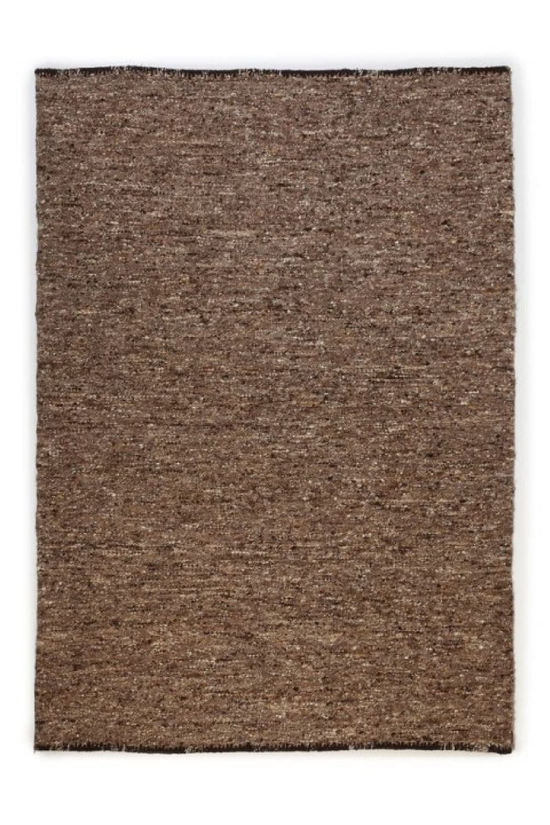 Brown Wool Area Rug | Dareels Ujan | Oroatrade.com