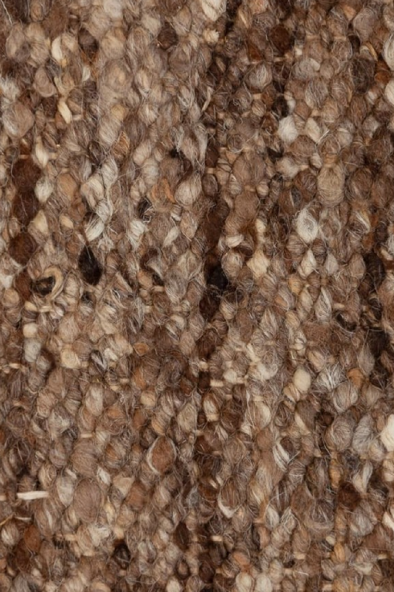 Brown Wool Area Rug | Dareels Ujan | Oroatrade.com