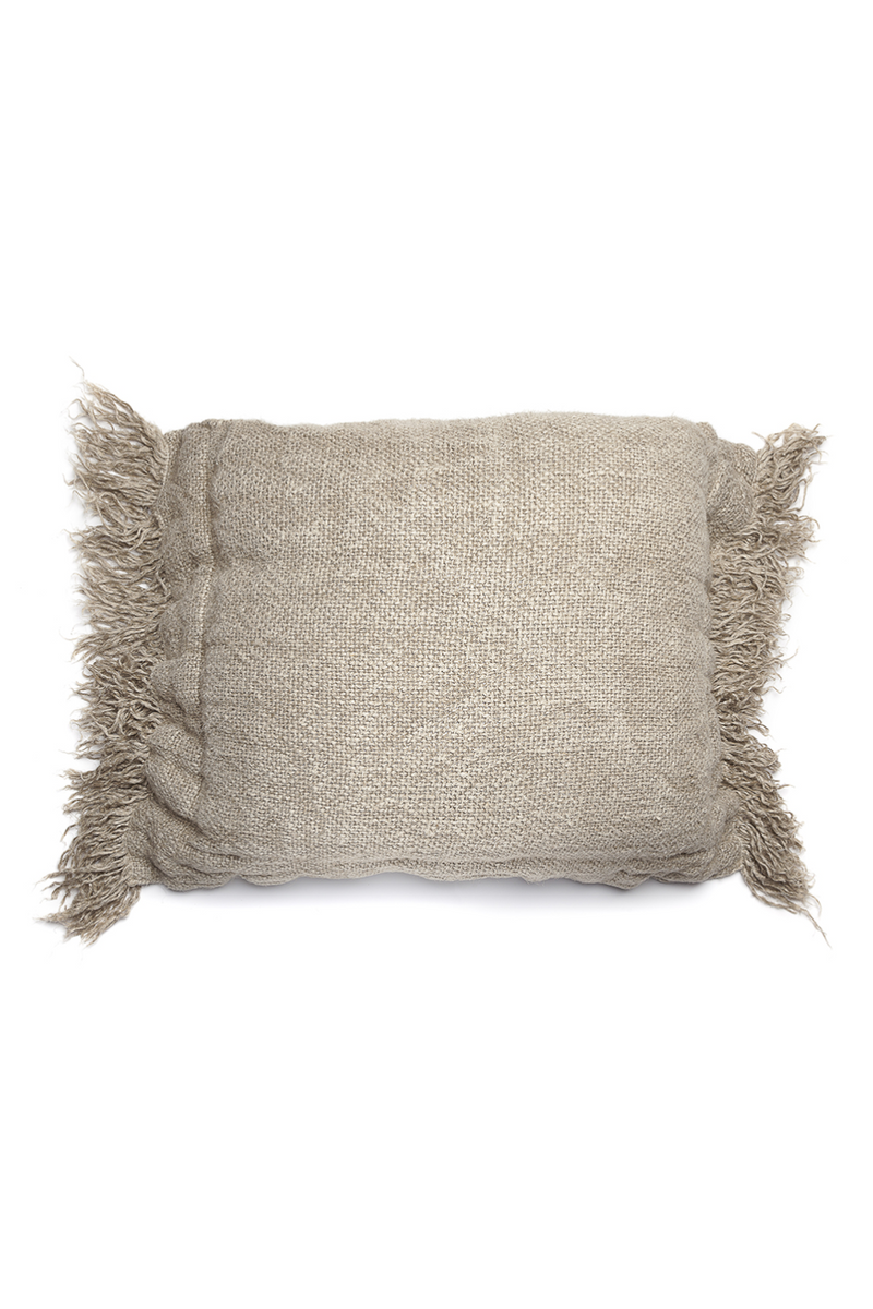 Natural Linen Fringed Cushion Cover | Dareels Wrinkles HPL | Oroatrade.com