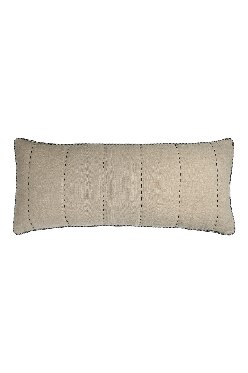 Stitched Linen Rectangular Cushion | Dareels Ashti 80 (filling included)  | Oroatrade.com