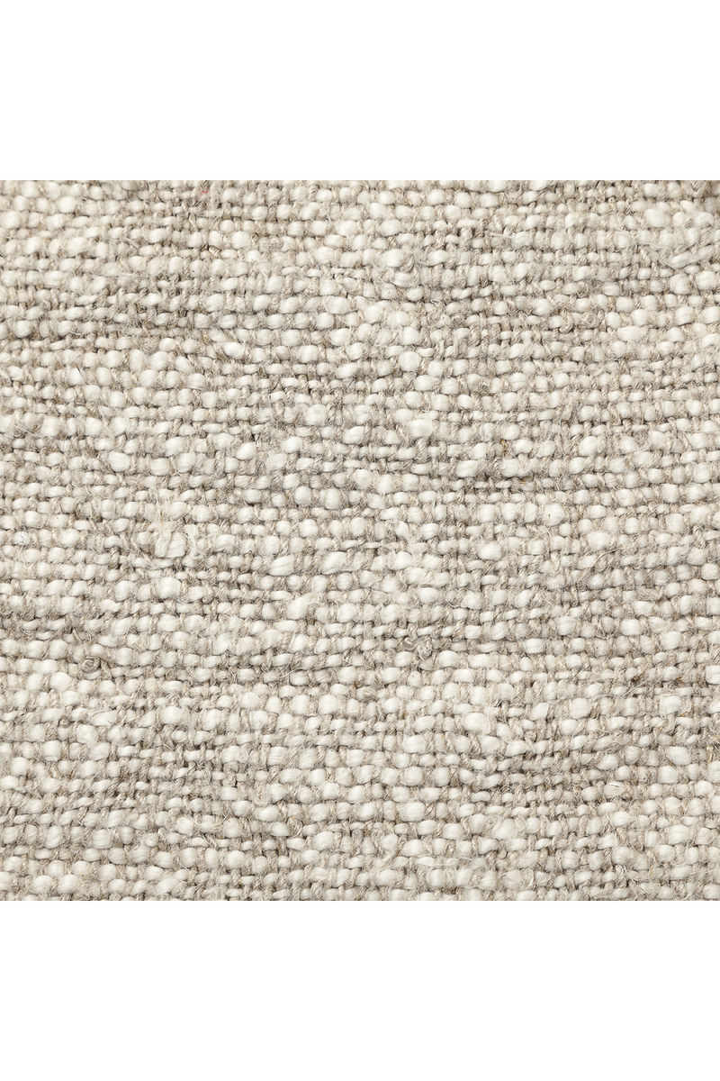 Boucle Fringed Natural Linen Plaid | Dareels Wrinkles HHS | Oroatrade.com