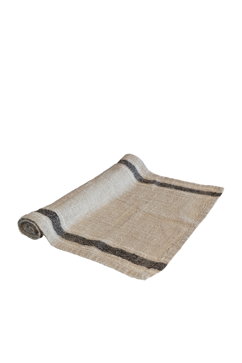 Line Pattern Linen Table Runner | Dareels Nasik | Oroatrade.com