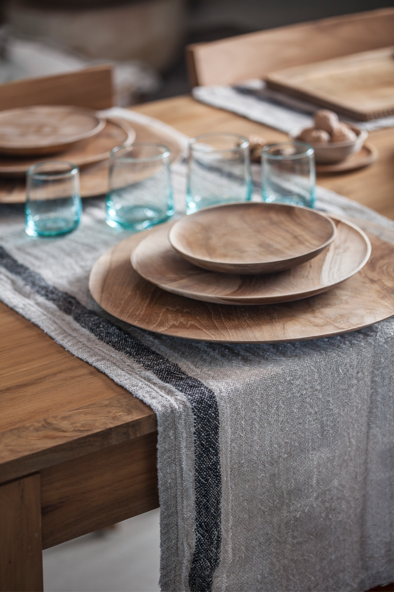 Line Pattern Linen Table Runner | Dareels Nasik | Oroatrade.com