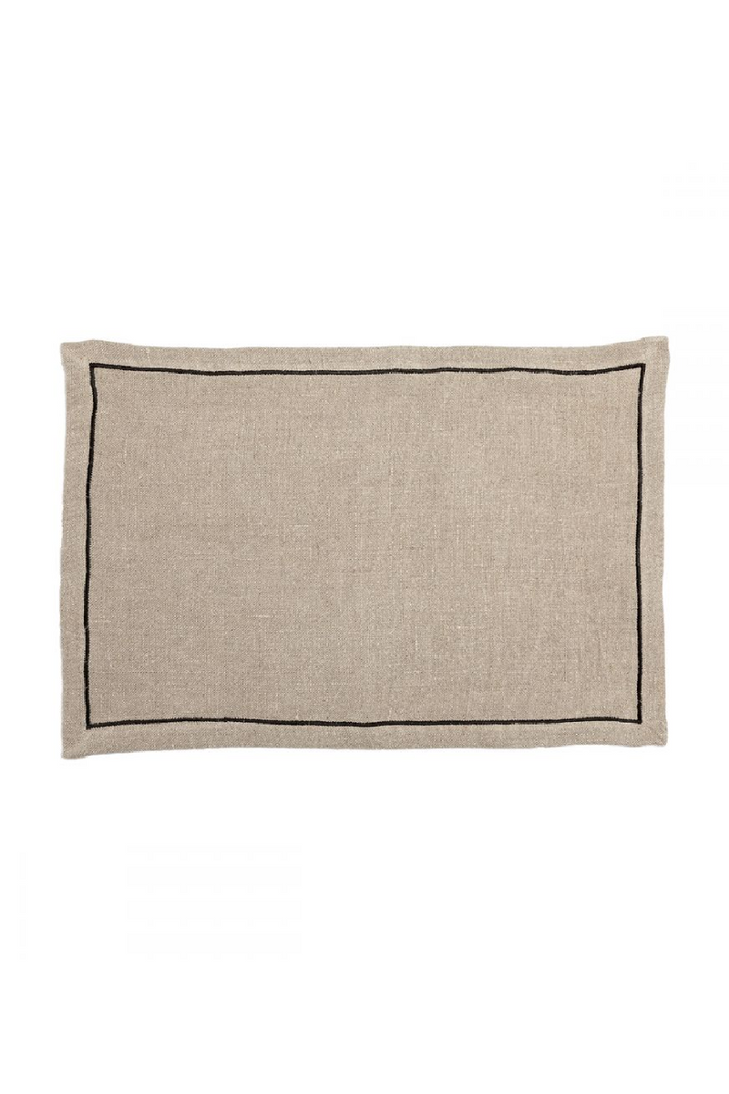 Borderlined Linen Placemat Set (2) | Dareels Yampur │ Oroatrade.com