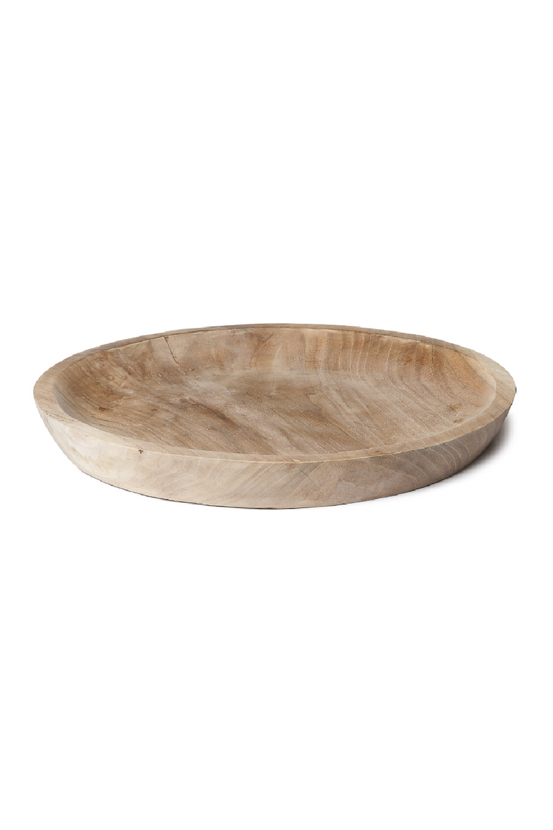 Round Teak Root Tray | Dareels Circ | Oroatrade.com