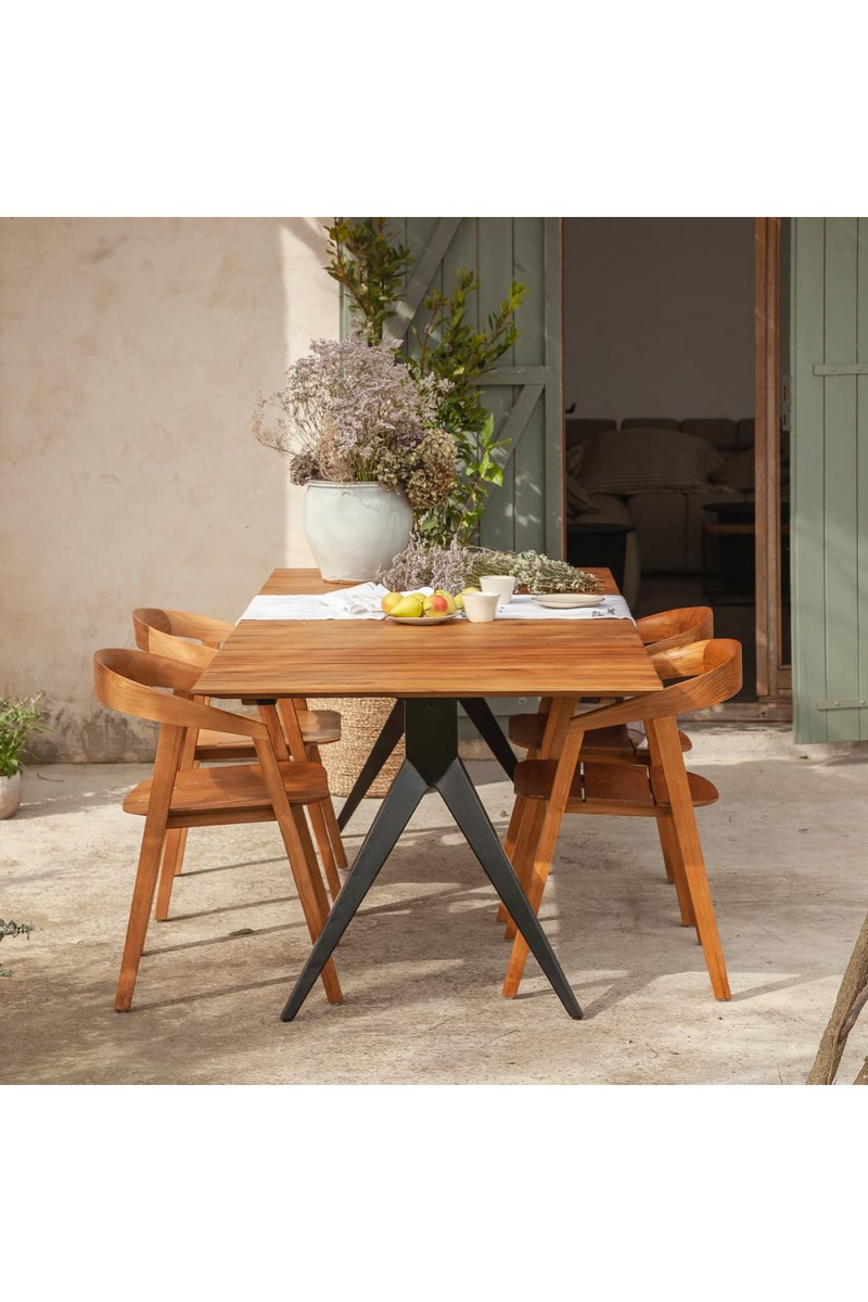 Slatted Wood Outdoor Table | Dareels Majesti | Orotrade.com