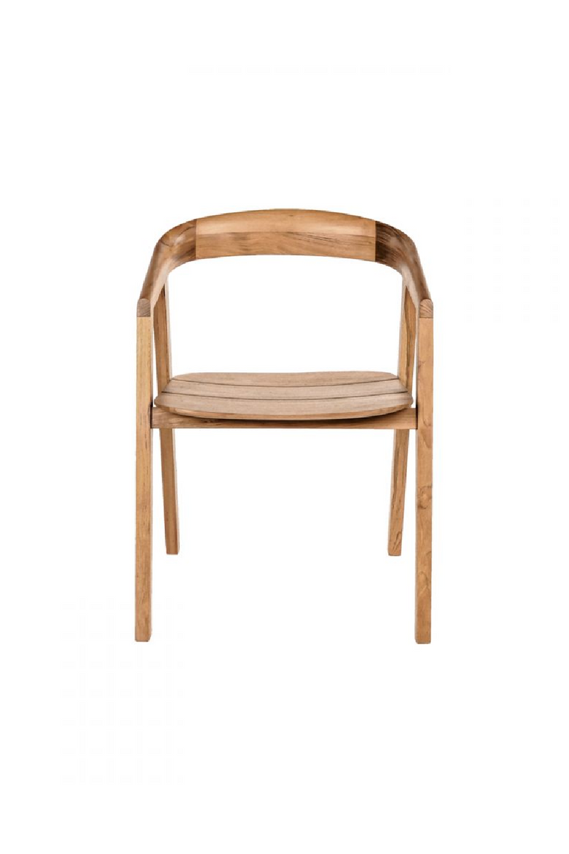 Curved Teak Outdoor Chair | Dareels Arc │ Oroatrade.com