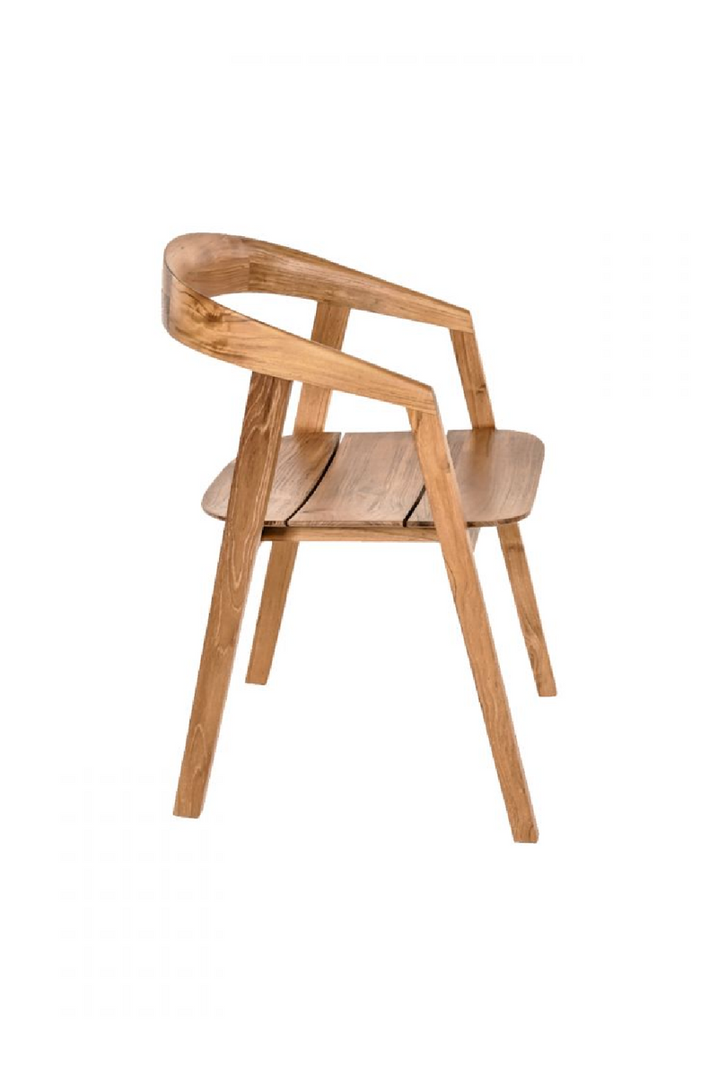 Curved Teak Outdoor Chair | Dareels Arc │ Oroatrade.com